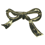 Gold Bow Ribbon Brooch