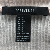 Forever 21 Soft Pink Long Sleeve Cropped Shirt - Size Small
