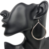Apt. 9 Silver Textured Teardrop Earrings