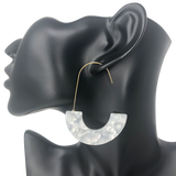White Resin Drop Earrings