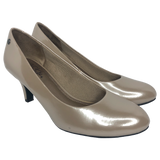 Life Stride Metallic Soft Gold Parigi Patent Leather Heel - Size 7.5 - Women