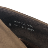 Borelli Brown Marilyn Suede Flats - Size 8 - Women