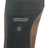 Borelli Brown Marilyn Suede Flats - Size 8 - Women