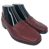 Aerosoles Red Wine Square Deal Soft Leather Loafers - Size 7.5 - Women