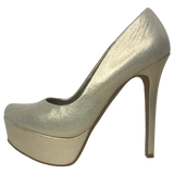 Jessica Simpson Slate/Deco Metallic Waleo Platform Heels - Size 8.5 - Women