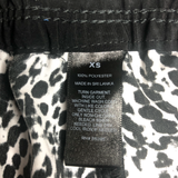 Express Black and White Animal Print Joggers - Size Extra Small (XS)