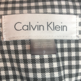 Calvin Klein Black and White Gingham Blazer - Size 2