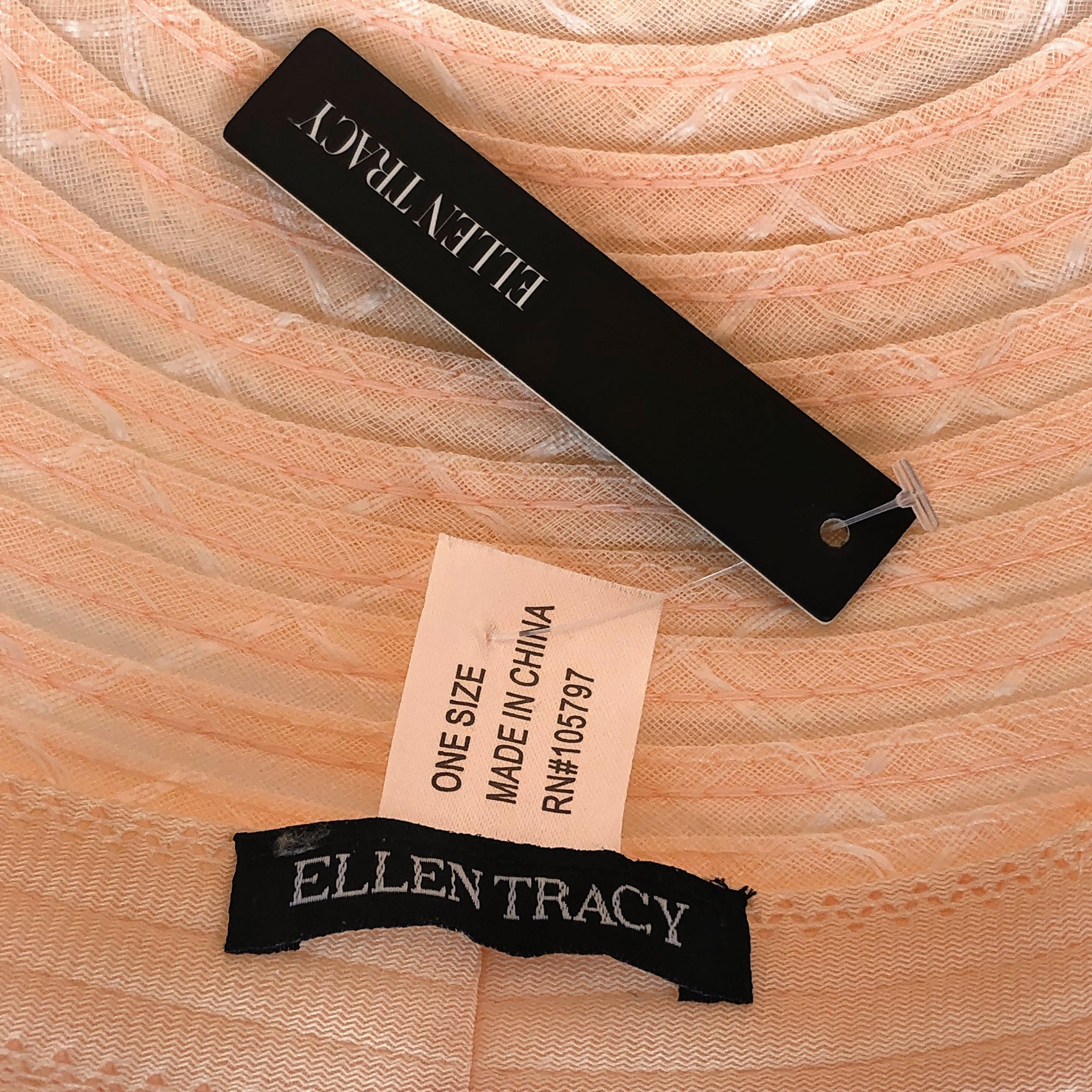 Ellen Tracy Peach Formal Hat – Reclaimed Cache
