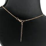 Gold Interlocking Hoops Necklace