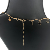 Gold Star Shower Necklace