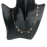 Gold Star Shower Necklace