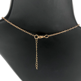 Gold Lock Charm Necklace