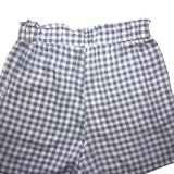 Good Luck Gem Gingham Print Tie Front Shorts - Size Small