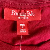 Holiday Family PJs Red Ornaments 2 Piece Set - Size Large
