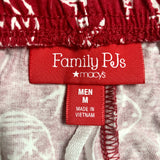 Holiday Family PJs Red Ornaments 2 Piece Set - Size Medium