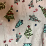 Holiday Family PJs Grey Festive Trees One Piece - Size Large