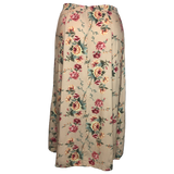 Jessica Stevens Tan Floral Button Up Maxi Skirt  - Size Large (Petite)