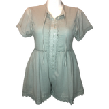 Listicle Sage Green Romper - Size Large