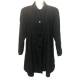 Vintage Norm Thompson Black Button Down Jacket - Size Medium