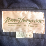 Vintage Norm Thompson Navy Button Down Jacket - Size Medium