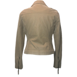 BNCI by Blanc Noir Tan Faux Suede Moto Jacket - Size Medium