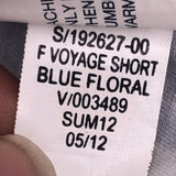 Gap Blue Floral Voyage Shorts - Size 6