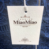 MiaoMiao Navy Lace Overlay Pencil Dress - Size Medium