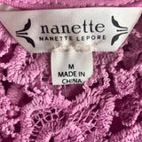 Nanette Nanette Lepore Chateau Rose Lace Tank Top - Size Medium