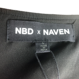 NBD X NAVEN Black Millie Dress - Size Large
