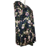 Loveriche Navy Mix Floral Velvet Dress - Size Large