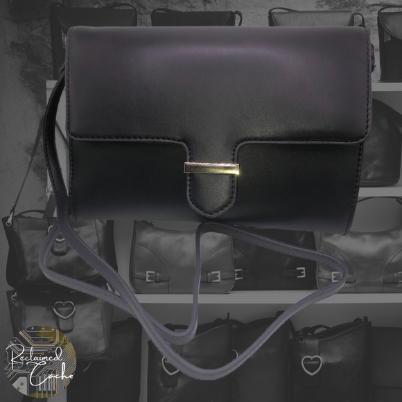 a new day Black Envelope Clutch Crossbody Handbag