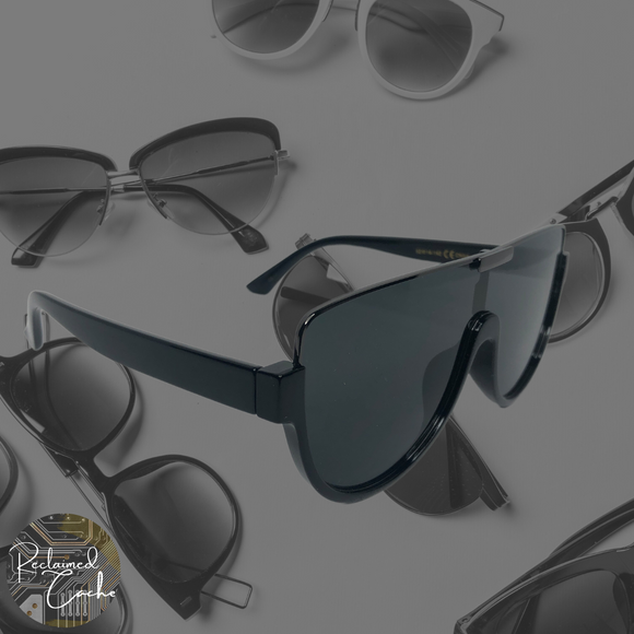 Black Under Frame Tinted Sunglasses