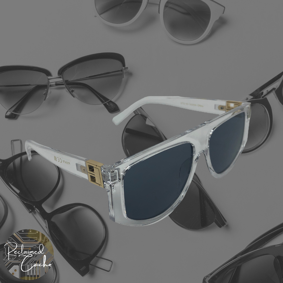 Clear Retro Squared Iconic Tinted Sunglasses