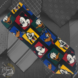 Mickey and Friends in Squares Tie