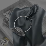 Silver Hoop Earrings
