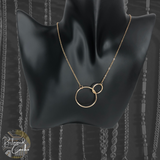 Gold Interlocking Hoops Necklace