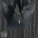 Gold Simple Disc Y Necklace