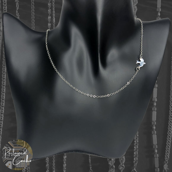 Silver Dove Charm Necklace