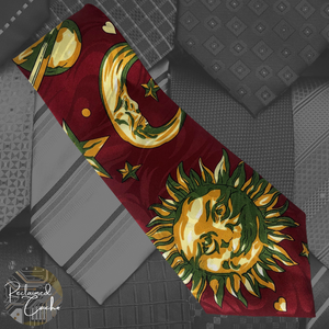 Planet, Sun, and Moon Tie