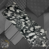 Black and White Leopard Tie