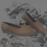 Borelli Brown Marilyn Suede Flats - Size 8 - Women