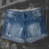 ZD Premium Distressed Bleached Shorts - Size 9