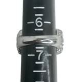 Silver and Gold Feather Ring - Size 6.5