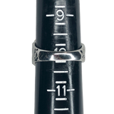 Silver and Gold Belt Buckle Ring - Size 10