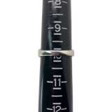 Silver and Green Rhinestone Statement Ring - Size 10