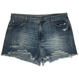 Wild Fable Medium Blue High-Rise Distressed Shorts - Size 18