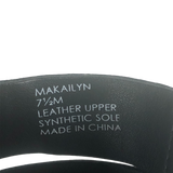 Tahari Black Makailyn Block Heel Sandals - Size 7.5 - Women