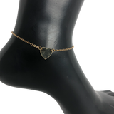 Gold Heart Anklet