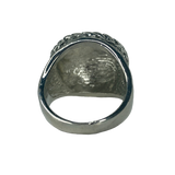 Silver and Gold Circle Ring - Size 10.5