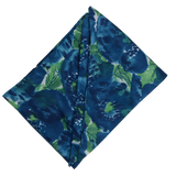 Blue Floral Scarf